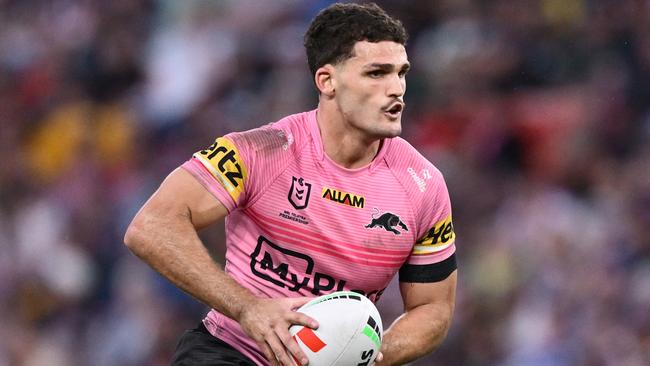 Nathan Cleary tormented Brisbane again. Picture: Hannah Peters/Getty Images