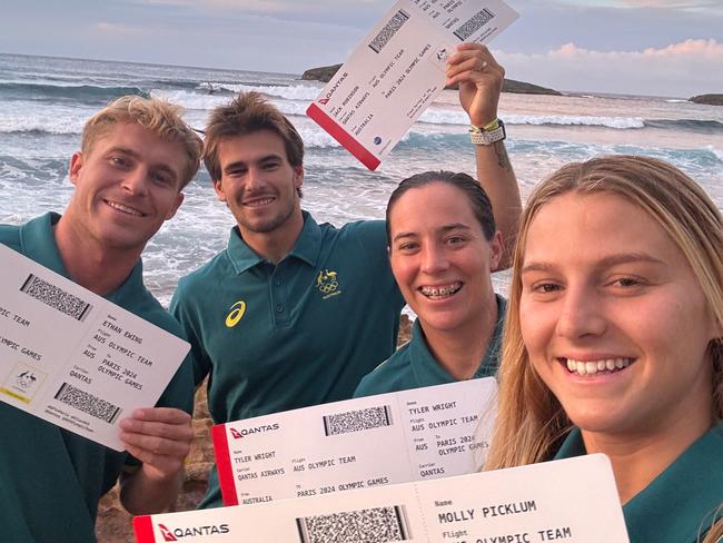 Tyler Wright, Molly Picklum, Jack Robinson and Ethan Ewing have officially qualified for surfing at Paris 2024