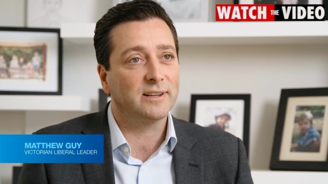 Matthew Guy's election pitch