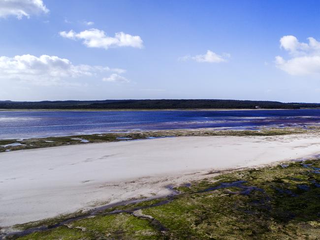 The proposed site of the bridge/ causeway for the Robbins Island wind farm development at Montague. Picture: Chris Kidd