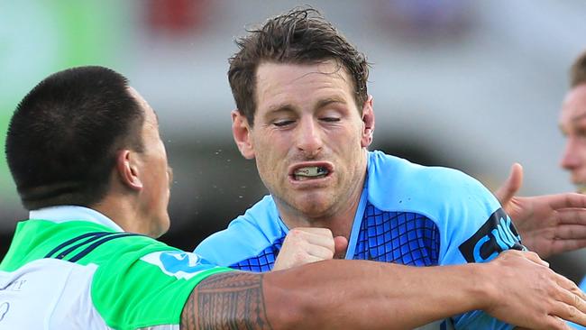 Bernard Foley of the Waratahs during the Waratahs v Highlanders trial match at Brookvale Oval. pic Mark Evans