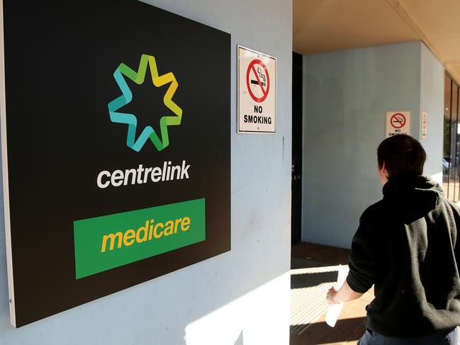 A client enters Mt Druitt Centrelink