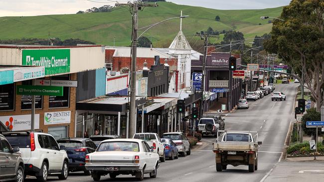 The township of Korumburra, south east of Melbourne. Picture: Ian Currie