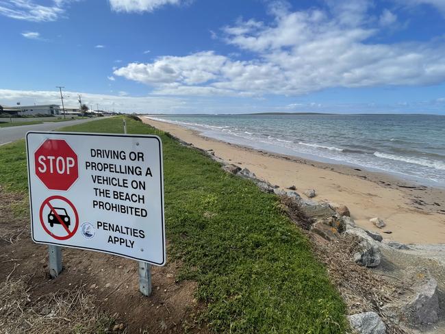 North Shields beach access denied for vehicles.