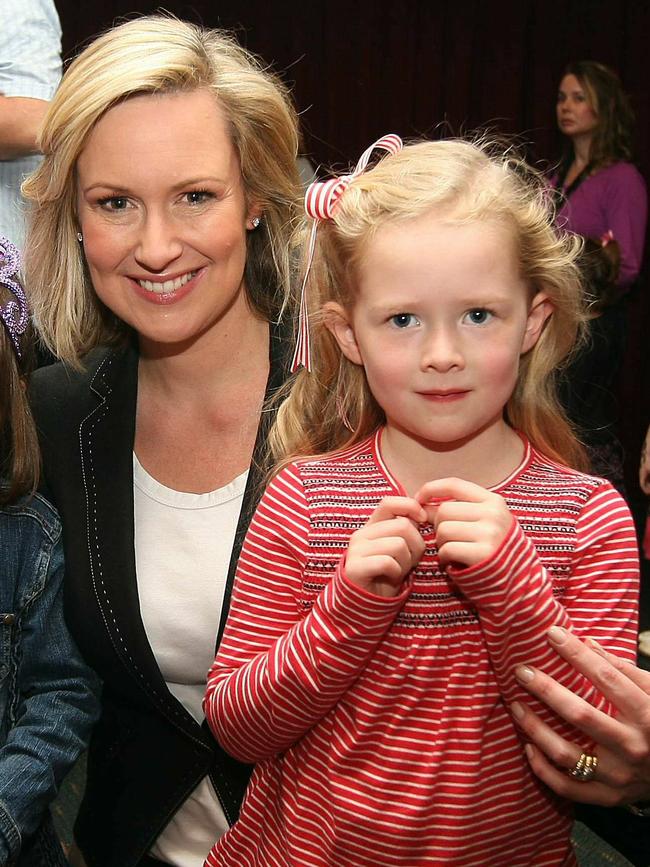 TV host Melissa Doyle with daughter Tahlia in 2009.