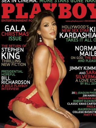 Covergirl ... Kim Kardashian on the cover of Playboy magazine in 2007. Picture: Playboy