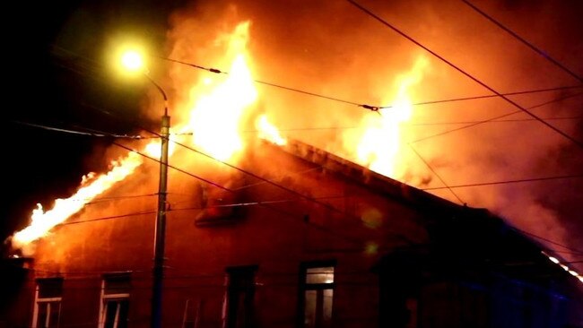 Screen grabs of footage captured by Fire and Rescue NSW of fires caused by Lithium Ion Batteries. Picture: Supplied