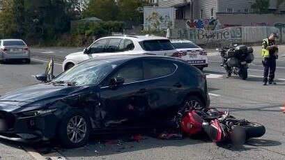 A man has suffered life-threatening injuries in a horrific collision at The Gap. Picture: Brendan O'Malley