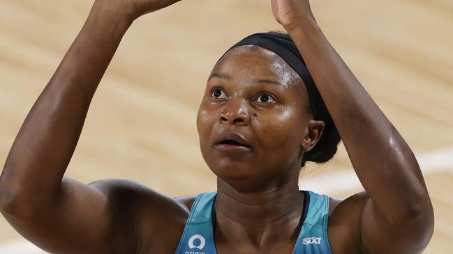 Mwai Kumwenda was hung out to dry by her Malawi teammates. (Photo by Jenny Evans/Getty Images)