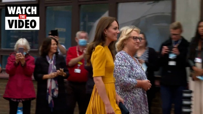 Kate Arrives at Surrey Hospital to Visit Maternity Unit