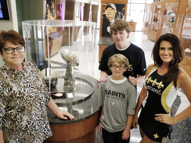 Proud family ... Kriste Lewis with her sons Jake, 14, and Rob, 11, and her Mother Vassie Owens.