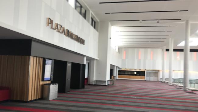 Entrance to the Plaza Ballroom at the BCEC is normally a hive of activity. Picture: Glen Norris