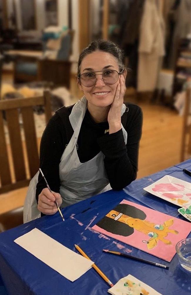 Crafternoon with Demi. Picture: demimoore/Instagram