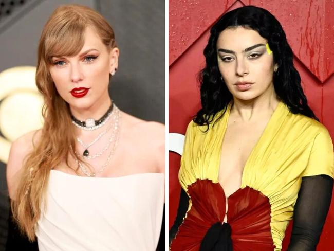 Charli XCX and Taylor Swift. Picture: Getty.
