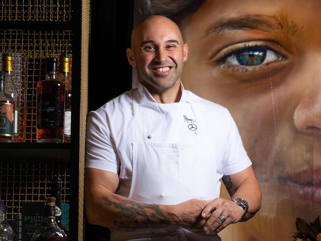 HOLD FOR V WEEKEND DO NOT PUBLISH BEFORE SPEAKING TO HERALD SUN PIC DESK.Shane Delia in the kitchen of Maya on Bond Street in Melbourne and restaurant. Picture: Jason Edwards