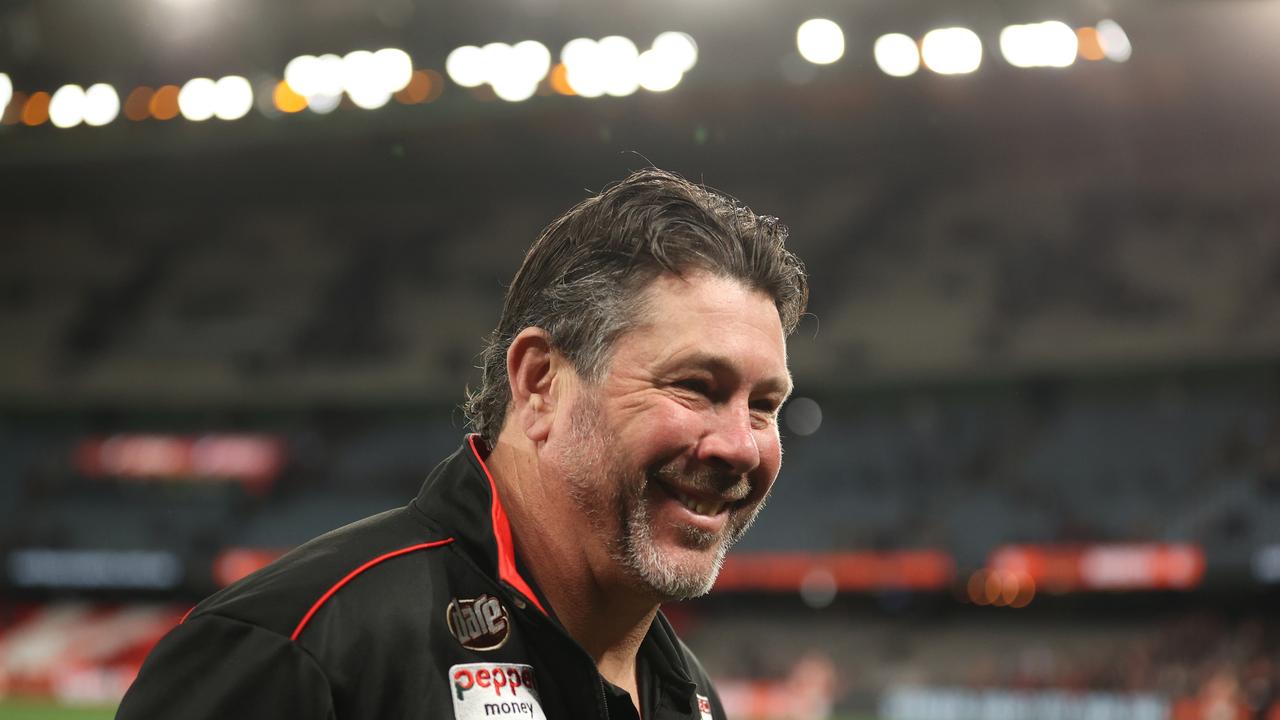 Brett Ratten will continue as St Kilda coach for another two seasons after agreeing to a new deal. Picture: Getty Images