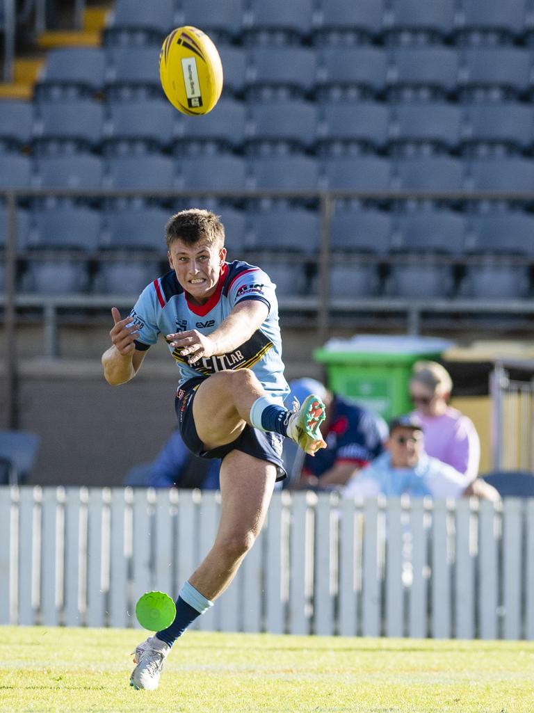 Captain Kai Duggan had his kicking on-point, slotting 8/10. Picture: Kevin Farmer.