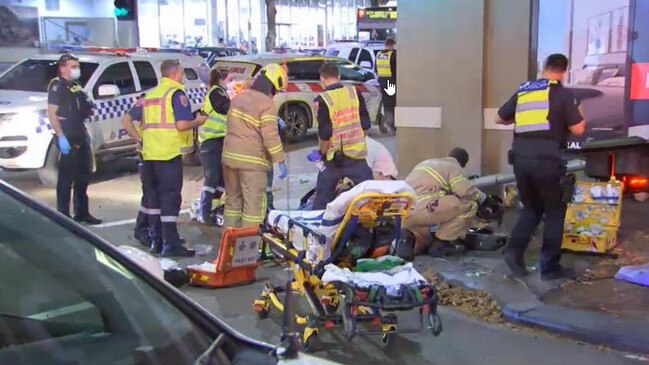 Emergency crews at the scene. Picture: Tom Kelly/Nine News