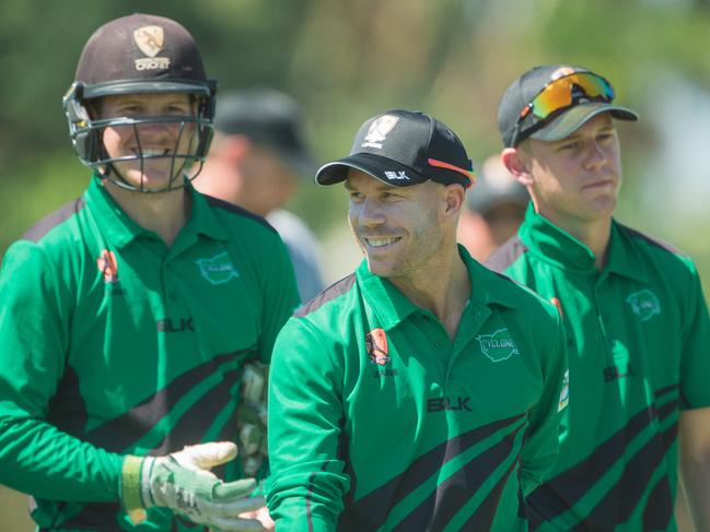 David Warner is limited to playing club cricket this summer.