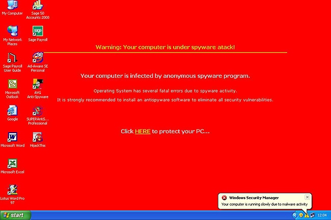 <b>Unleashing a virus that takes down the entire network</b> <p>Oops!</p> <p>Now, most of the time this will be an accident. You pick up a virus from home or another computer, transfer it to your USB stick and then use that stick at work - bringing the whole network crashing down around you and the IT department crashing down on your head.</p> <p>Of course, there are also cases of disgruntled employees planting viruses on purpose. But it's usually pretty obvious when that happens, and if you hadn't been fired beforehand you certainly would be afterwards.</p> <p>Picture: Microsoft</p>