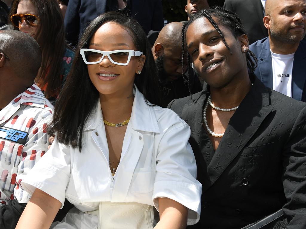 Rihanna and ASAP Rocky in Paris. The singer admits to having a strained relationship with her father over thee years. Picture: Getty Images