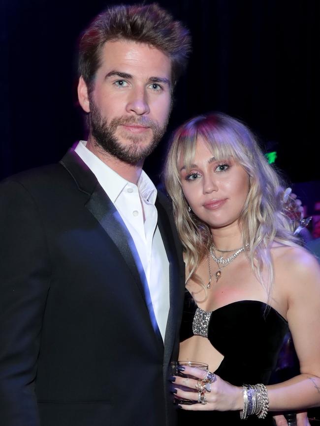Miley was married to Liam Hemsworth for one year, splitting in 2019. Picture: Rich Polk/Getty Images