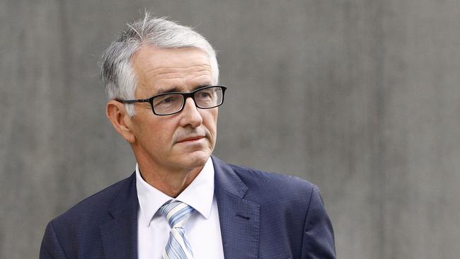 Senator Gerard Rennick outside the Brisbane Supreme Court. Picture: NewsWire/Tertius Pickard