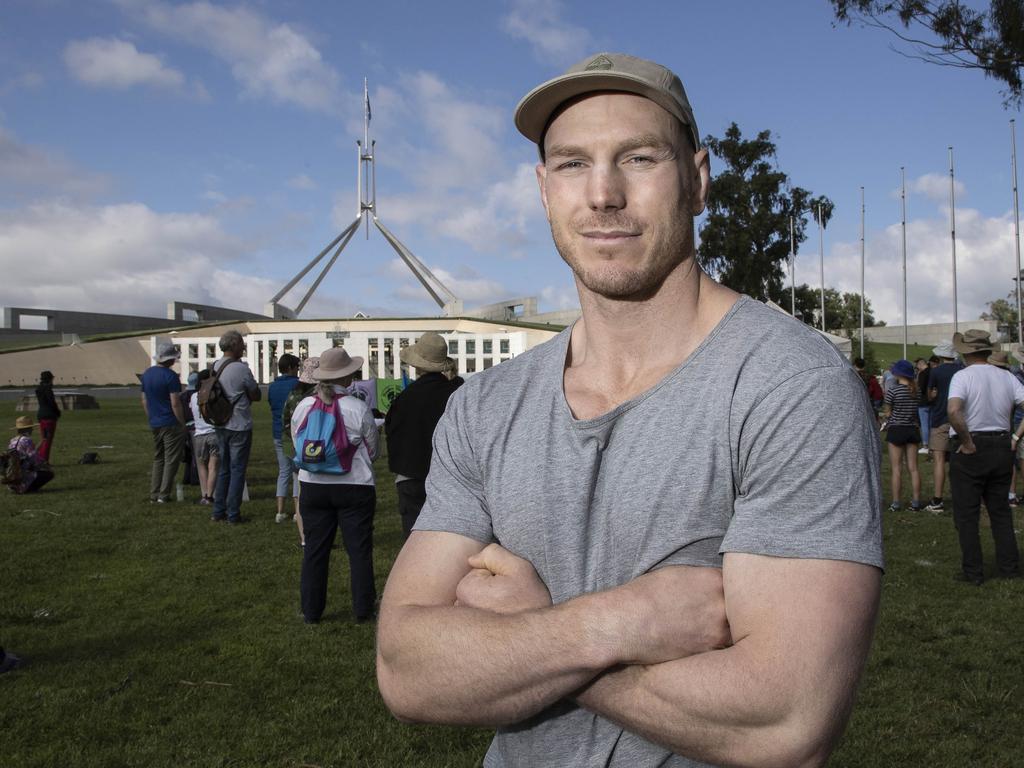 David Pocock says a transition to renewables is needed to protect Australia’s natural wonders. Picture: NCA NewsWire/Gary Ramage