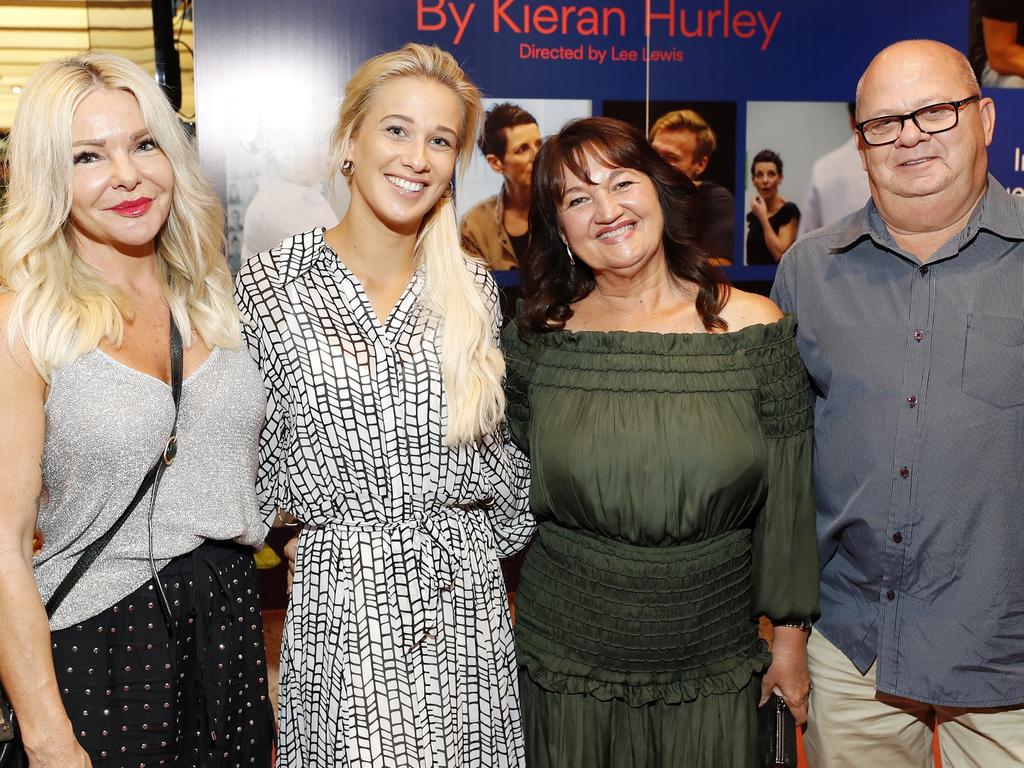 Sarah-Jane Elks, Teyanah Popik, Vicki Popik and Rick Popik at Mouthpiece opening night at QPAC Playhouse. Socials: Damien Anthony Rossi | Pictures: Josh Woning