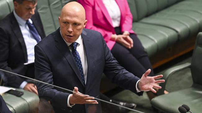 Mr Dutton was staunchly opposed to the laws. Picture: NCA NewsWire / Martin Ollman