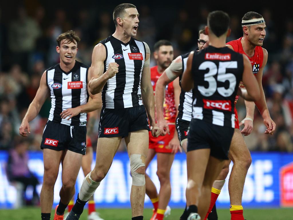 There’s probably no stopping Darcy Cameron and Collingwood. Picture: Chris Hyde/AFL Photos