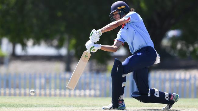 NSW Metro batter Sam Konstas during the grand final at Karen Rolton Oval 22 December, 2022, Cricket Australia U19 Male National Championships 2022-23.Picture: Cricket Australia.