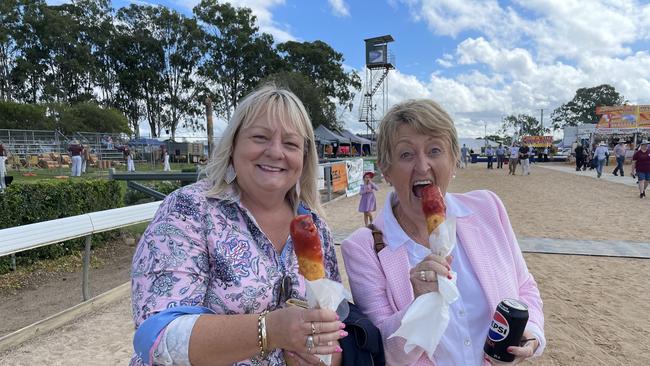 L-R: Cherie Carlson and Jackie Lyte at the Gympie Show 2025.