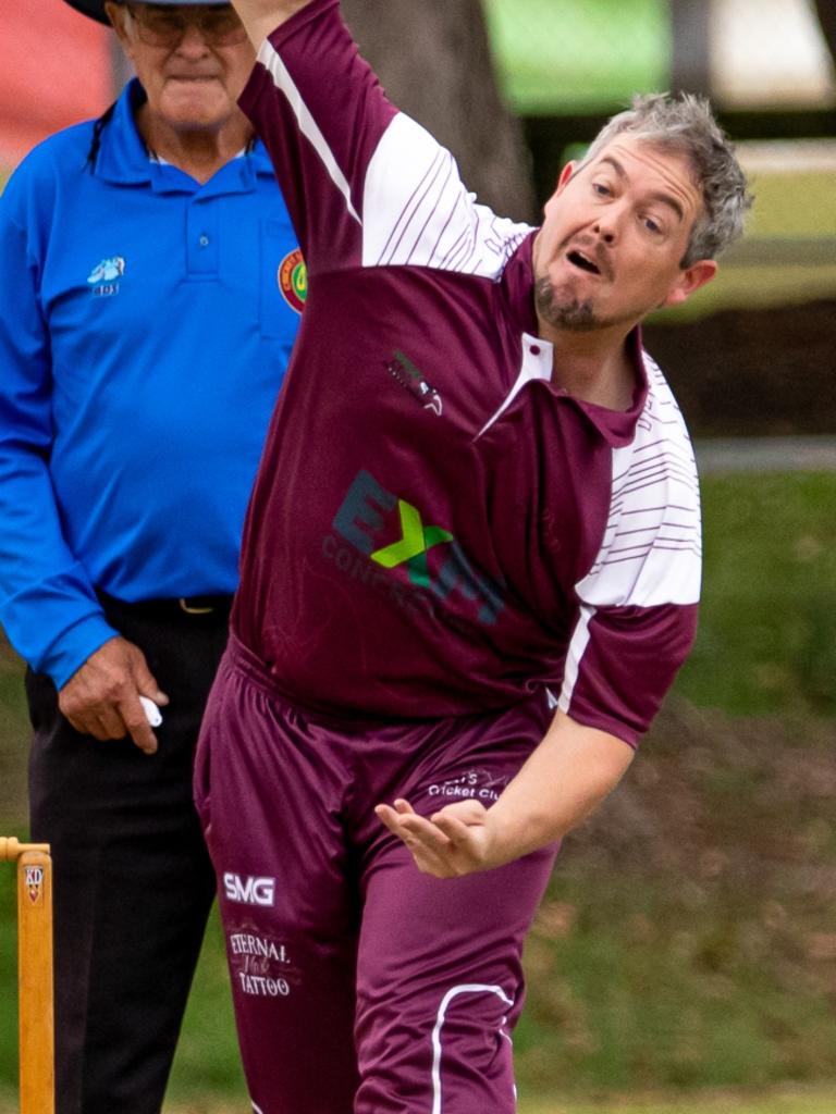 Gympie Regional Cricket Association – Colts v Murgon – Colts' Sam Lang.