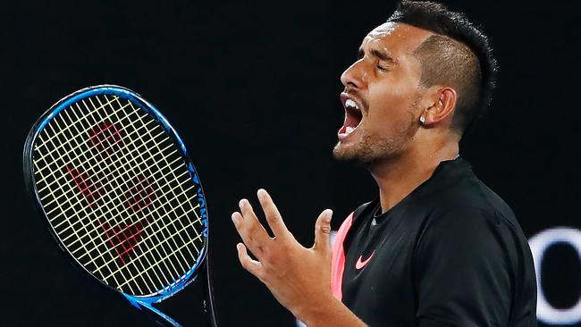 Nick Kyrgios produced plenty of highlights on Sunday.