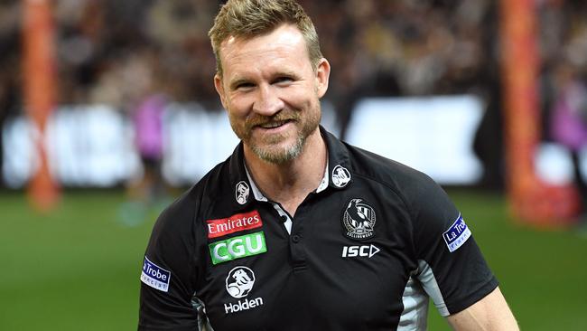 Nathan Buckley has led Collingwood to a preliminary final. Picture: AAP Images