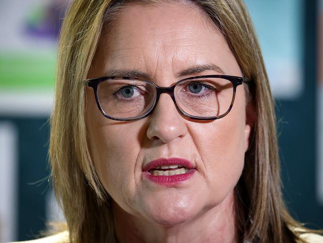 MELBOURNE, AUSTRALIA - NCA NewsWire Photos MAY 02, 2024 :  Victorian Premier Jacinta Allan speaks to the media at Wurun Senior Campus in Fitzroy North. Picture: NCA NewsWire / Ian Currie