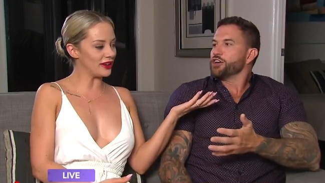 MAFS couple Dan and Jess’ tense exchange on live television