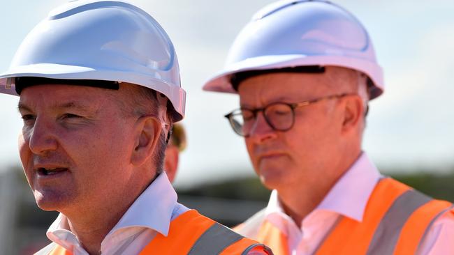 Energy Minister Chris Bowen and PM Anthony Albanese have rejected industry criticisms. Picture: Bianca De Marchi