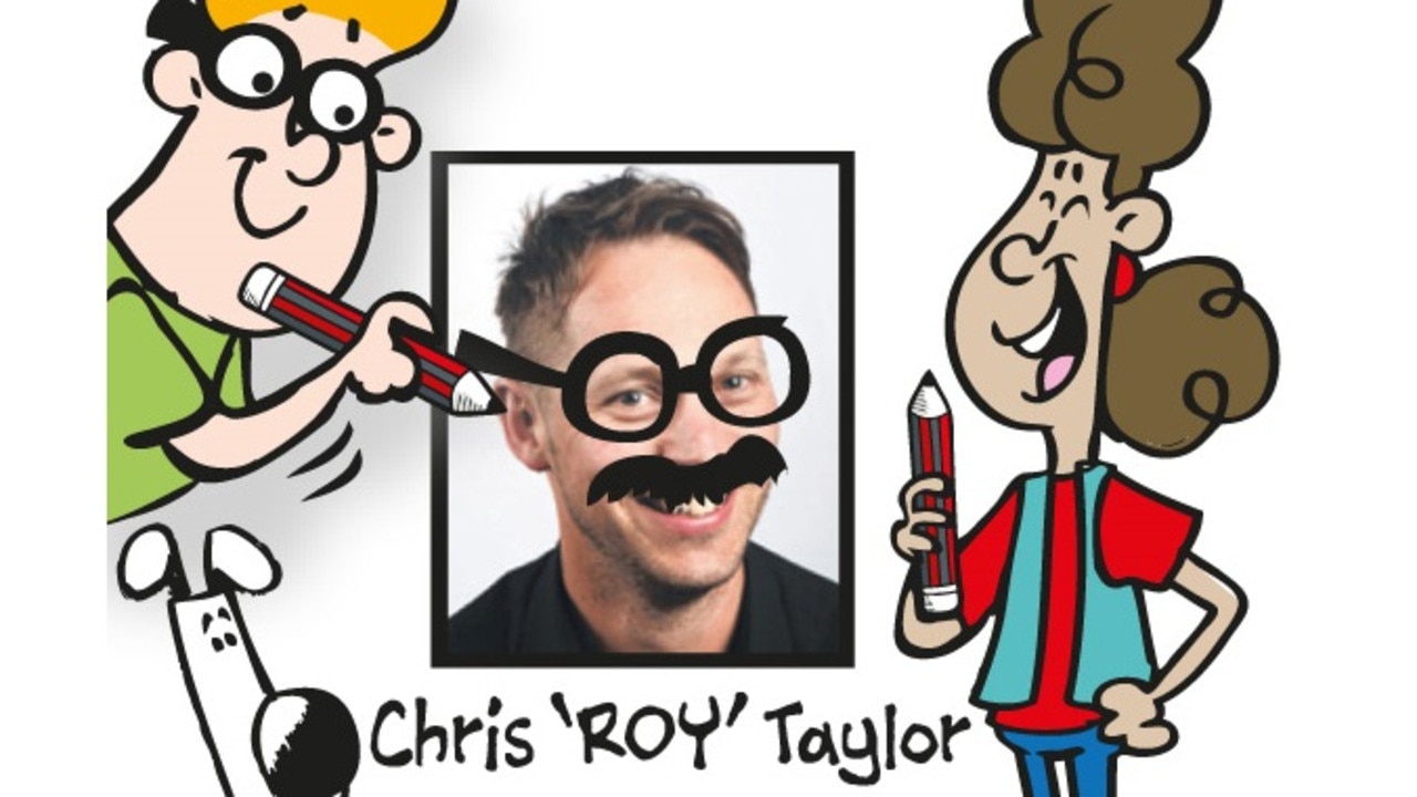 Tina and Tom's Time-Travelling Toilet co-author and illustrator Chris "Roy" Taylor.