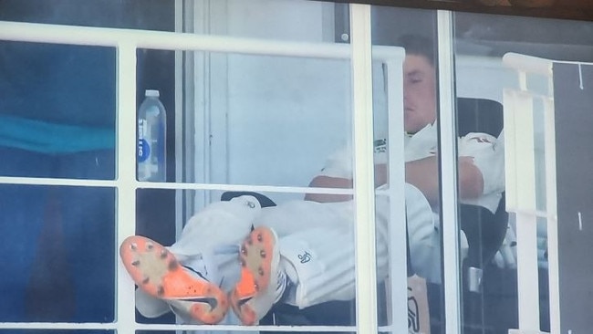 Marnus Labuschagne had his nap rudely interrupted by the fall of David Warner’s wicket.