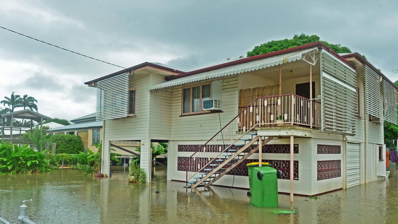 Hundreds of homes just likes this one on Clayton Street, Hermit Park have been flooded. Picture: Zak Simmonds