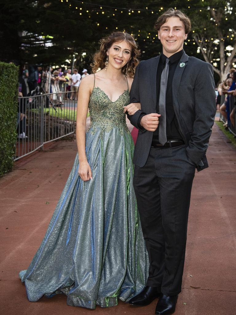 Luke Davis and partner Lara Palmer at St Mary's College formal at Picnic Point, Friday, March 24, 2023. Picture: Kevin Farmer