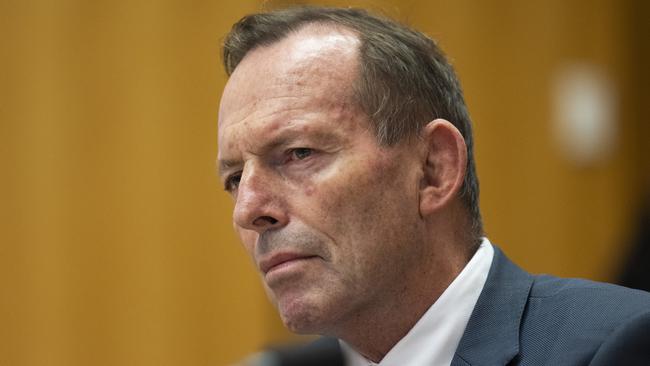 Former prime minister Tony Abbott criticised companies who have publicly backed the referendum. Picture: NCA NewsWire/ Martin Ollman