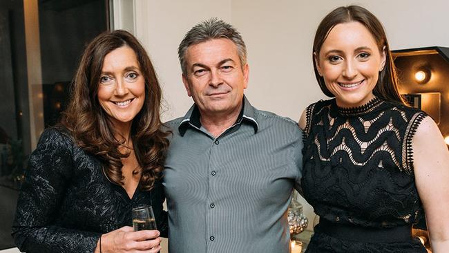 Karen Ristevski with her husband Borce Ristevski and daughter Sarah. Picture: Supplied