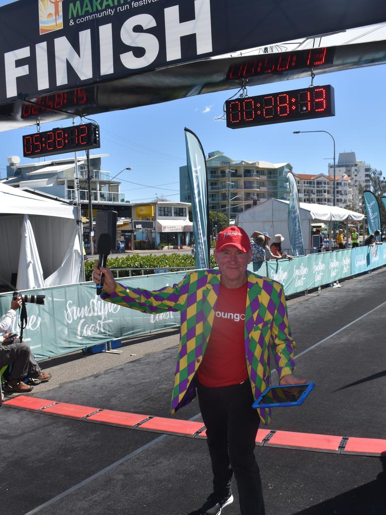 Patt Carroll who was MC of the 2022 Sunshine Coast Marathon. Picture: Eddie Franklin