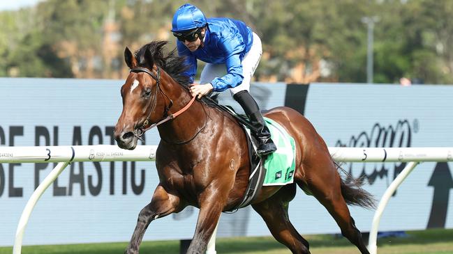 Beiwacht was impressive winning the Group 2 Silver Slipper at Rosehill. Picture: Getty Images