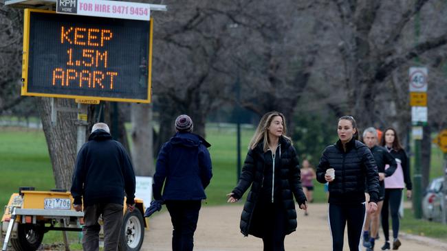 All Melburnians and residents of Mitchell Shire are banned from travelling to exercise if there are ­facilities closer to home. Picture: Andrew Henshaw