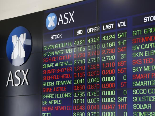 SYDNEY, AUSTRALIA - NewsWire Photos NOVEMBER 7, 2024: The screens at the ASX in the Sydney CBD. Stock Market. Australian Stock exchange.Picture: NewsWire / Damian Shaw