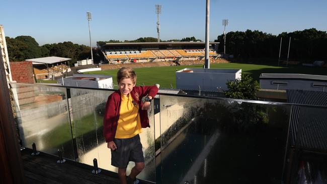 Only a couple of houses have a clear view of the playing field. Picture by Brett Costello.